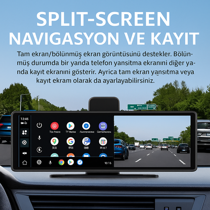 OtoEkran ®  11.25" İnç Tüm Araçlara Uyumlu - Kapıda Önce Aç Sonra Al