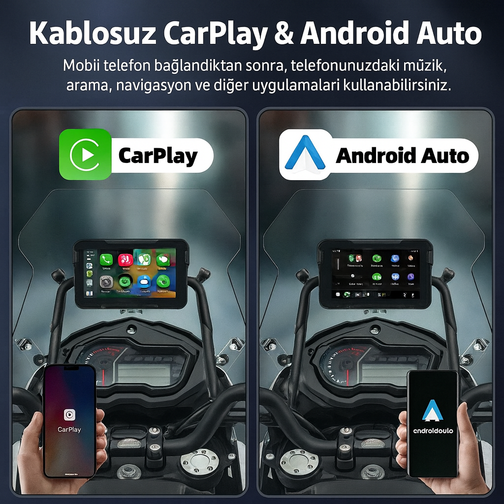 OtoEkran ® Su Geçirmeyen MotoPlay - Kapıda Önce Aç Sonra Al