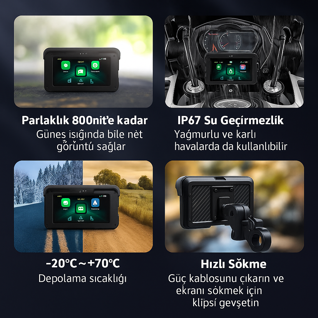 OtoEkran ® Su Geçirmeyen MotoPlay - Kapıda Önce Aç Sonra Al