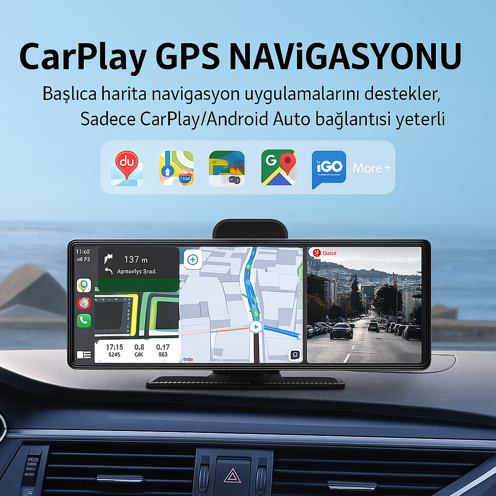 OtoEkran ®  11.25" İnç Tüm Araçlara Uyumlu - Kapıda Önce Aç Sonra Al