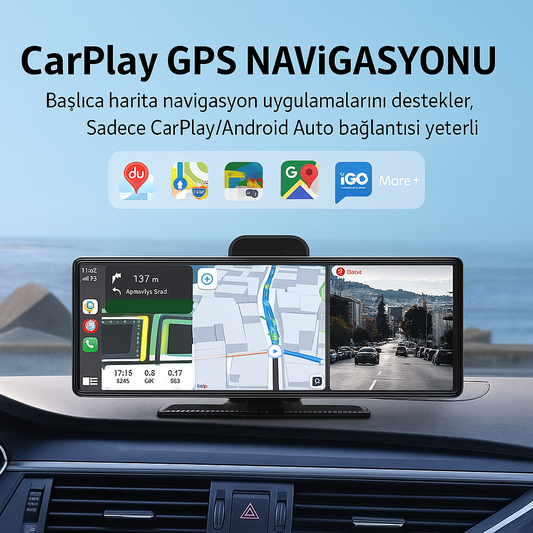 OtoEkran ®  11.25" İnç Tüm Araçlara Uyumlu - Kapıda Önce Aç Sonra Al