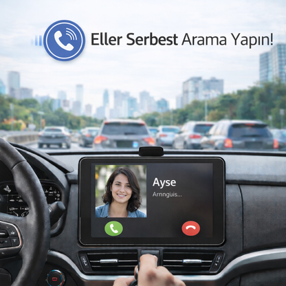 8 İnç Tüm Araçlara Uyumlu CarPlay Navigasyon, Müzik